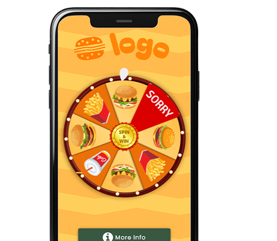 Digitale Spin Wheel Coupon op een smartphone